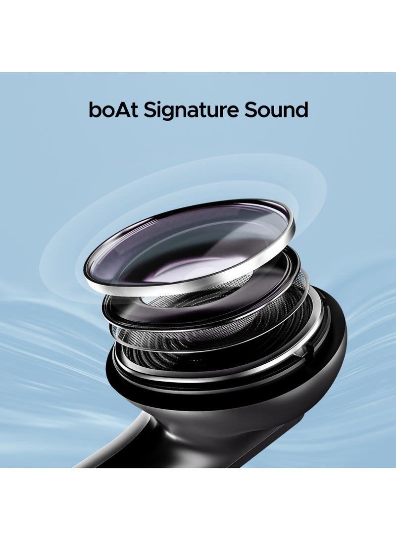 boAt Airdopes 91 Prime, 45HRS Battery, 13mm Drivers, Metallic Finish, Low Latency,ENx Tech, Fast Charge, v5.3 Bluetooth Earbuds, TWS Ear Buds Wireless Earphones With Mic Sonic Silver  - Image 4