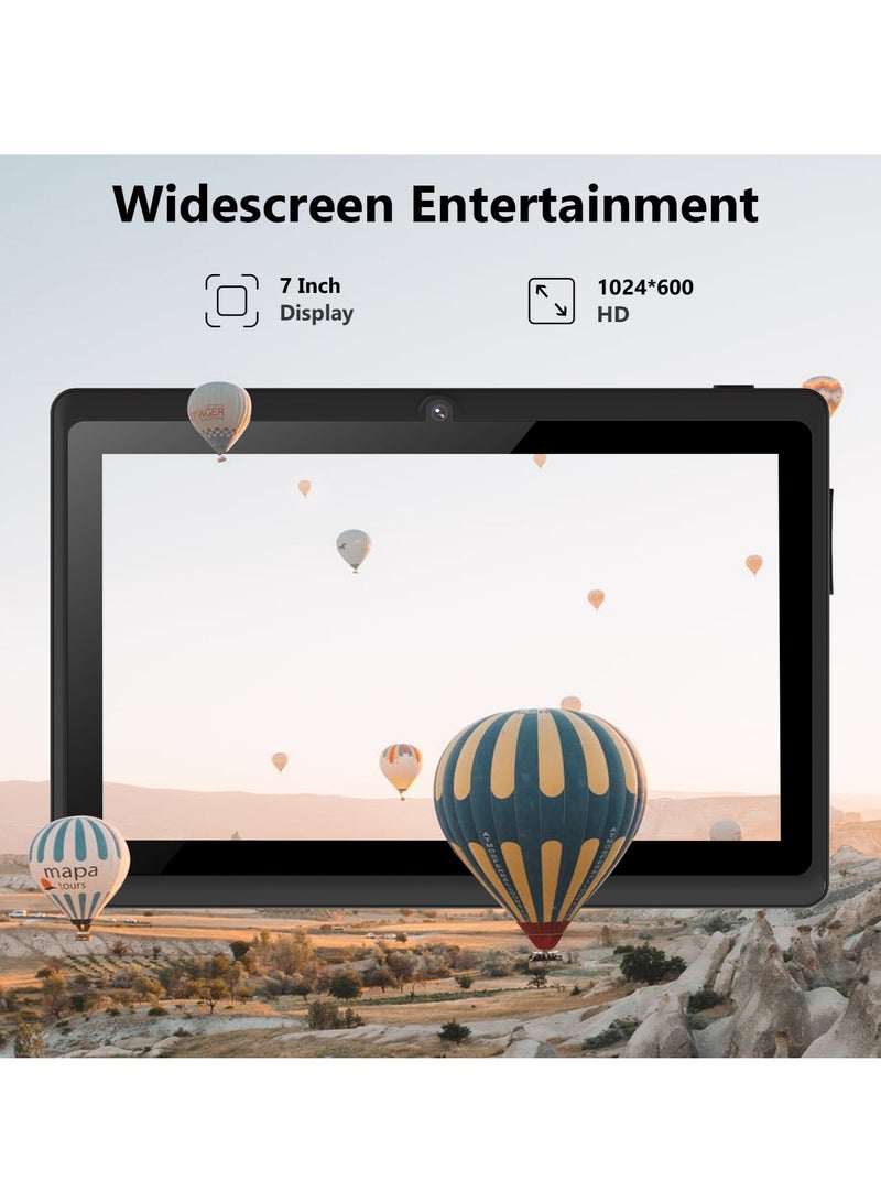 مي وان M20 Kids WiFi Tablet 3GB RAM 16GB| 3000mAh Battery| 7-Inch HD Display| Protective Cover With Free Gift Lightning USB Charging Cable - Black - Image 4