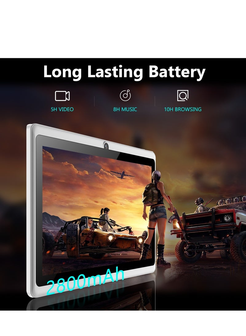 MiOne M20 Kids WiFi Tablet 3GB RAM 16GB | 3000mAh Battery| 7-Inch HD Display| Protective Cover With Free Gift Lightning USB Charging Cable - White  - Image 4