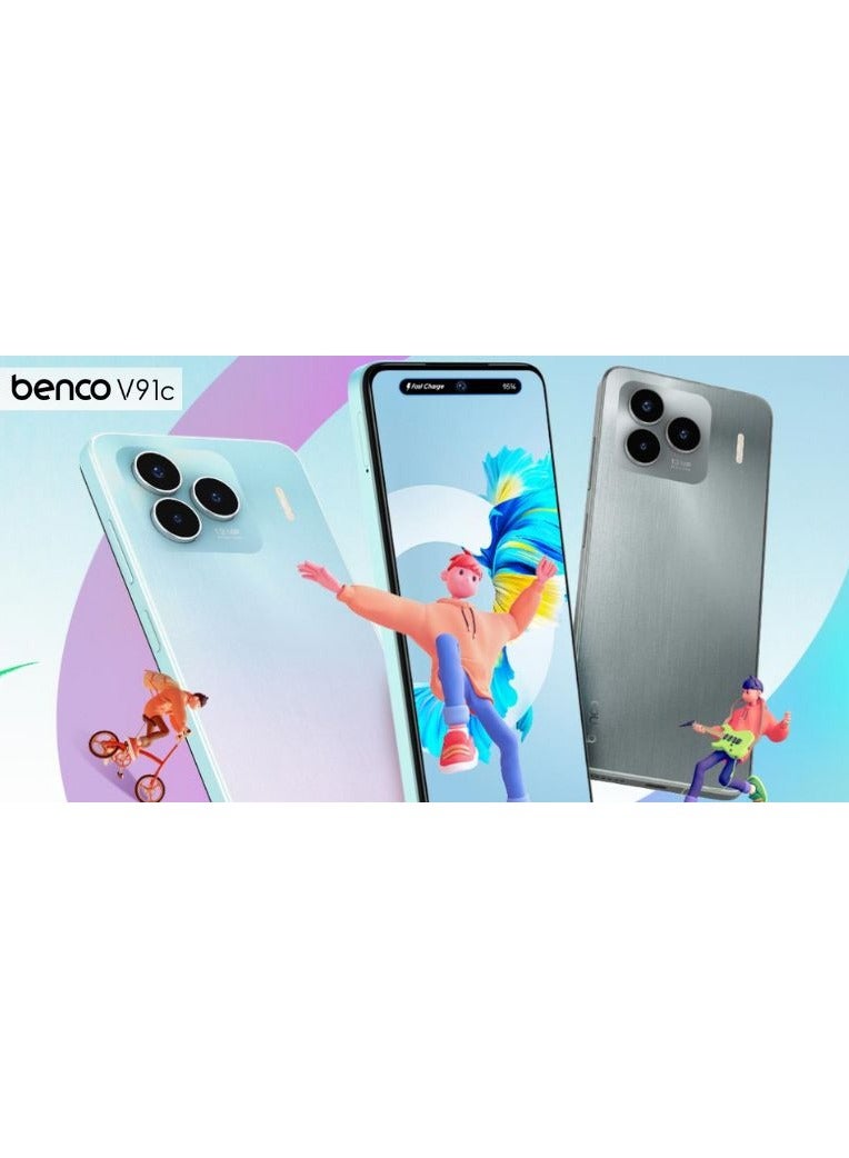 benco V91c Dual SIM Rainbow White 4GB RAM 128GB 4G LTE - Middle East Version  - Image 3
