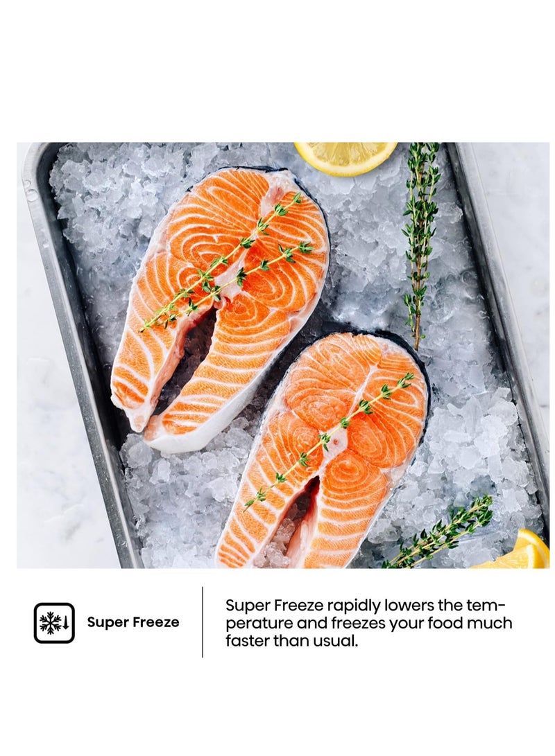 Hisense RT649N4ASU1, 649 Litres Top Mount Refrigerator with Inverter Compressor, 508 Litres Net Capacity, No Frost Technology, Multi Air Flow, 1 Year Full & 10 Years Compressor Manufacturer Warranty RT649N4ASU1 silver - Image 5