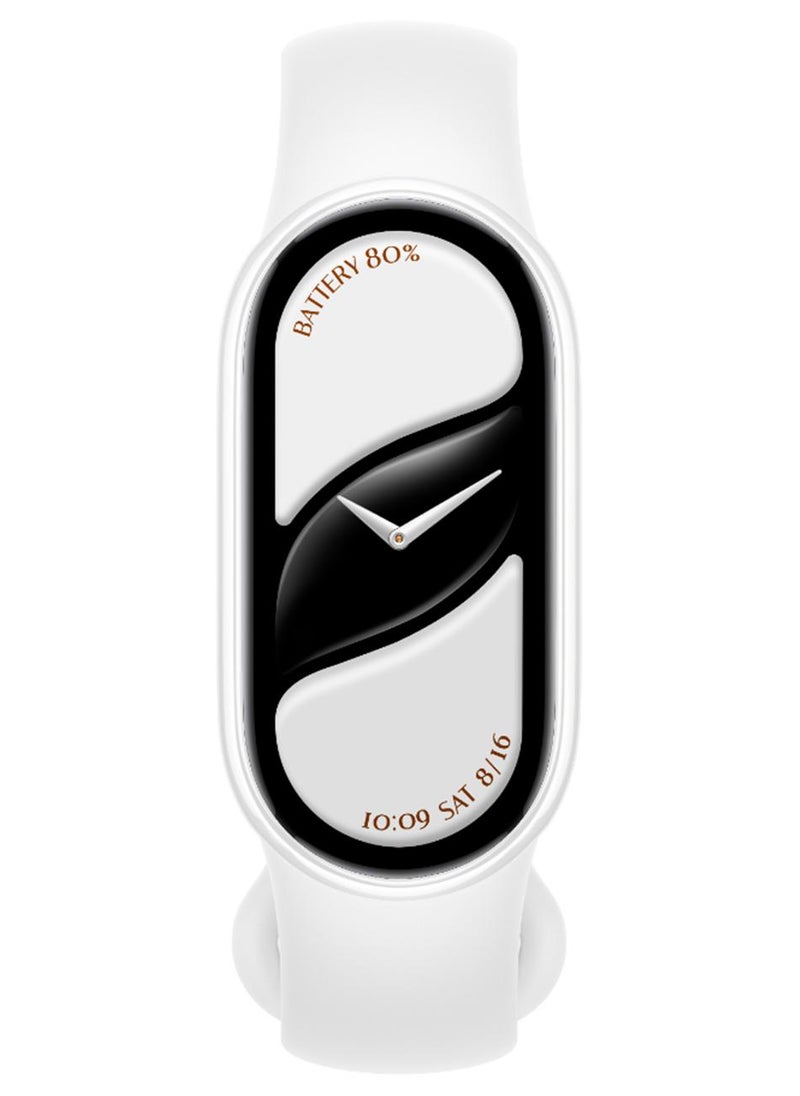 شاومي سوار ذكي 10 إصدار سيراميك أبيض لؤلؤي | شاشة AMOLED بحجم 1.72 بوصة وحواف ضيقة | تحليل احترافي للتمارين | عمر بطارية يصل إلى 21 يومًا - Image 1