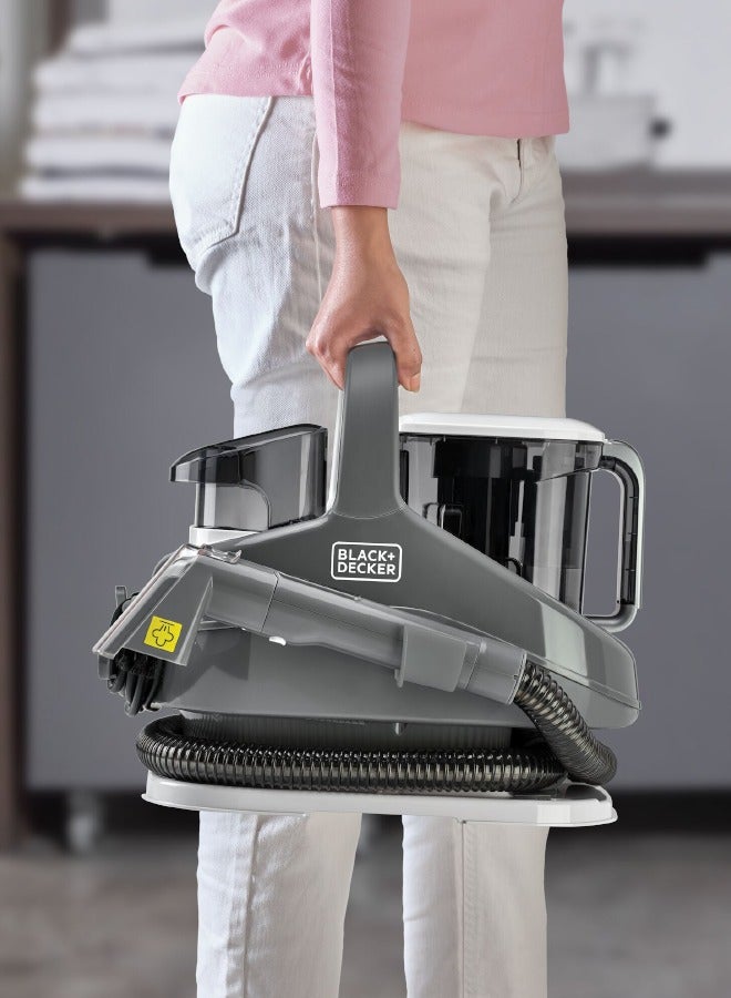 3-in-1 Multi-Surface Cleaner, 1300W Power & 12kPa Suction, Deep Clean Sofa, Upholstery & Spots, Dual Tank System, Built-in Steam with Auto Shut-Off BHSC1350CHS-B5 1300 W BHSC1350CHS-B5 Grey/White