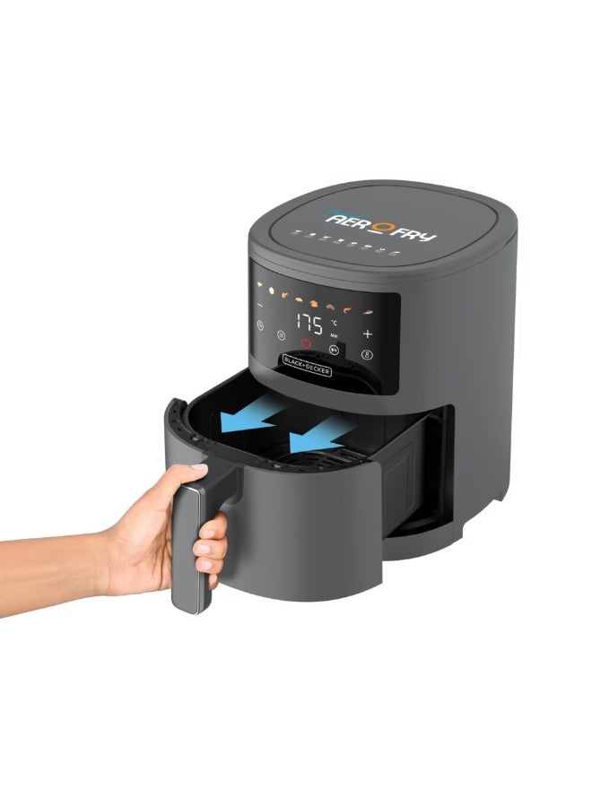 8 in 1 Digital Air Fryer, 3.5L Capacity with Rapid Air Convection Technology, 1500W Power with Colored LED Display, Auto OFF Function with 3 Beep Shake Reminder AF3550-B5 3.5 L 1500 W AF3550-B5 Black