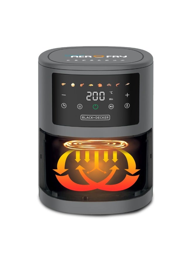 8 in 1 Digital Air Fryer, 3.5L Capacity with Rapid Air Convection Technology, 1500W Power with Colored LED Display, Auto OFF Function with 3 Beep Shake Reminder AF3550-B5 3.5 L 1500 W AF3550-B5 Black