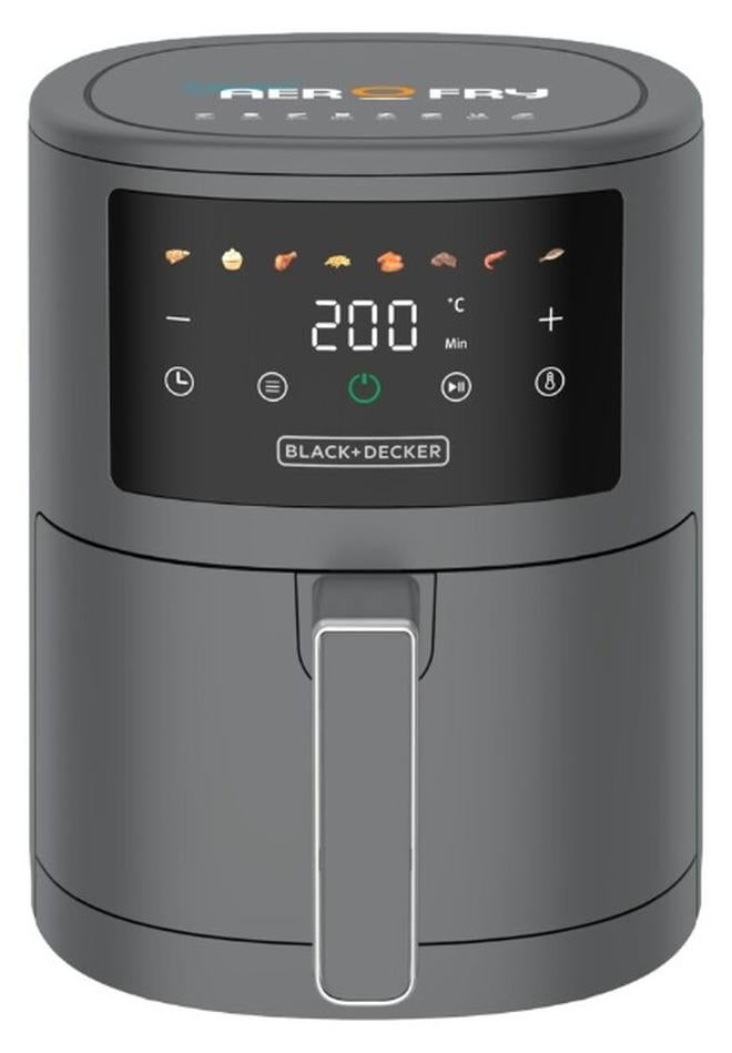بلاك اند ديكر قلاية هوائية رقمية 8 في 1، سعة 3.5 لتر مع تقنية الحمل الهوائي السريع، قوة 1500 واط مع شاشة LED ملونة، وظيفة إيقاف التشغيل التلقائي مع تذكير اهتزازي بثلاثة تنبيهات AF3550-B5 - Image 1