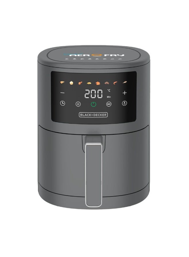 بلاك اند ديكر قلاية هوائية رقمية 8 في 1، سعة 3.5 لتر مع تقنية الحمل الهوائي السريع، قوة 1500 واط مع شاشة LED ملونة، وظيفة إيقاف التشغيل التلقائي مع تذكير اهتزازي بثلاثة تنبيهات AF3550-B5 - Image 1