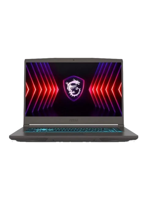 Thin 15 Gaming Laptop With 15.6 Inch Full HD (1920x1080) Display, Core i5-12450H Processor/8GB RAM DDR5/512GB SSD/4GB Nvidia GeForce RTX 2050 Graphics/DOS(Without Windows) English/Arabic Grey