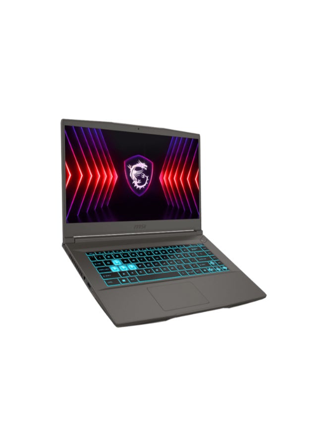 Thin 15 Gaming Laptop With 15.6 Inch Full HD (1920x1080) Display, Core i5-12450H Processor/8GB RAM DDR5/512GB SSD/4GB Nvidia GeForce RTX 2050 Graphics/DOS(Without Windows) English/Arabic Grey
