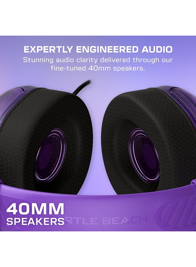 TURTLE BEACH Nintendo Switch  Airlite Fit Wired Gaming Headset Ghost Purple  - Image 3