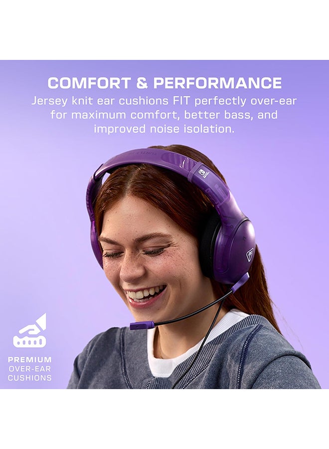 TURTLE BEACH Nintendo Switch  Airlite Fit Wired Gaming Headset Ghost Purple  - Image 2