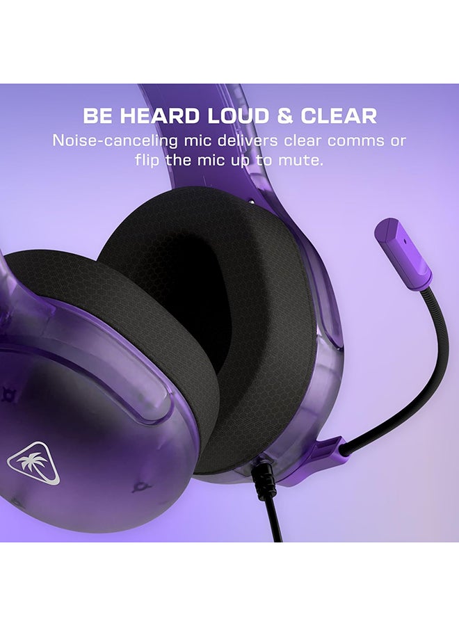 TURTLE BEACH Nintendo Switch  Airlite Fit Wired Gaming Headset Ghost Purple  - Image 4