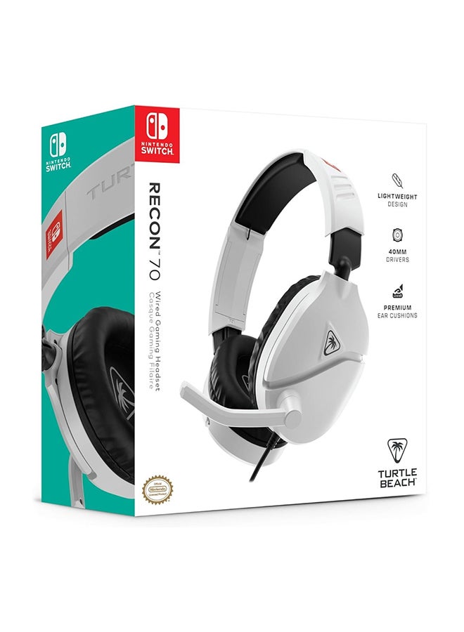 TURTLE BEACH Nintendo Switch 2  70N Wired  White Headset  - Image 3