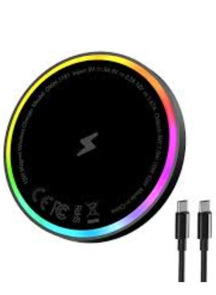 Oraimo oraimo PowerDock 15W Magnetic Wireless Charging Pad Black  - Image 1