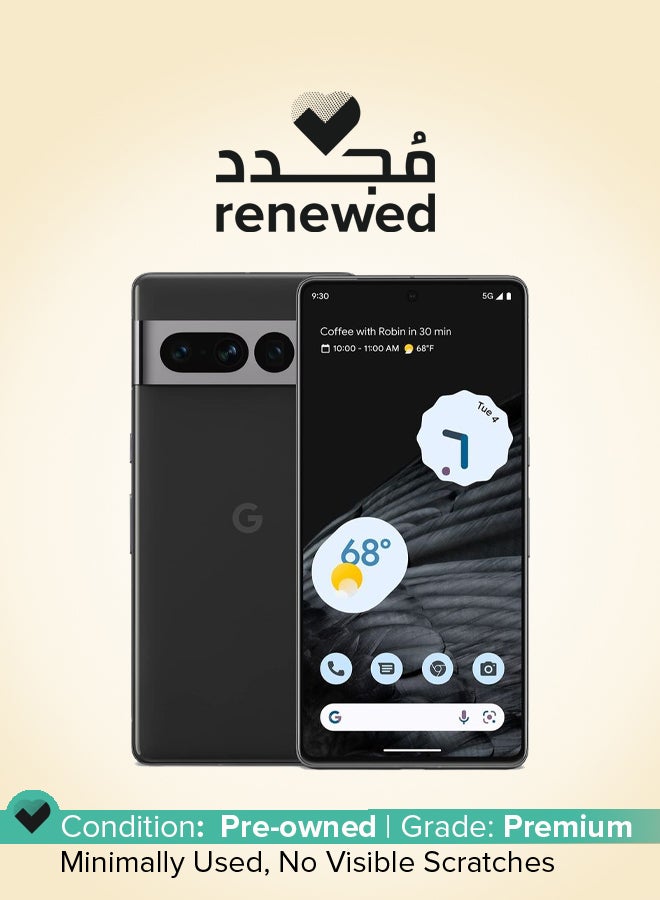 جوجل Renewed - Pixel 7 Pro Obsidian 512GB 5G - International Version  - Image 1