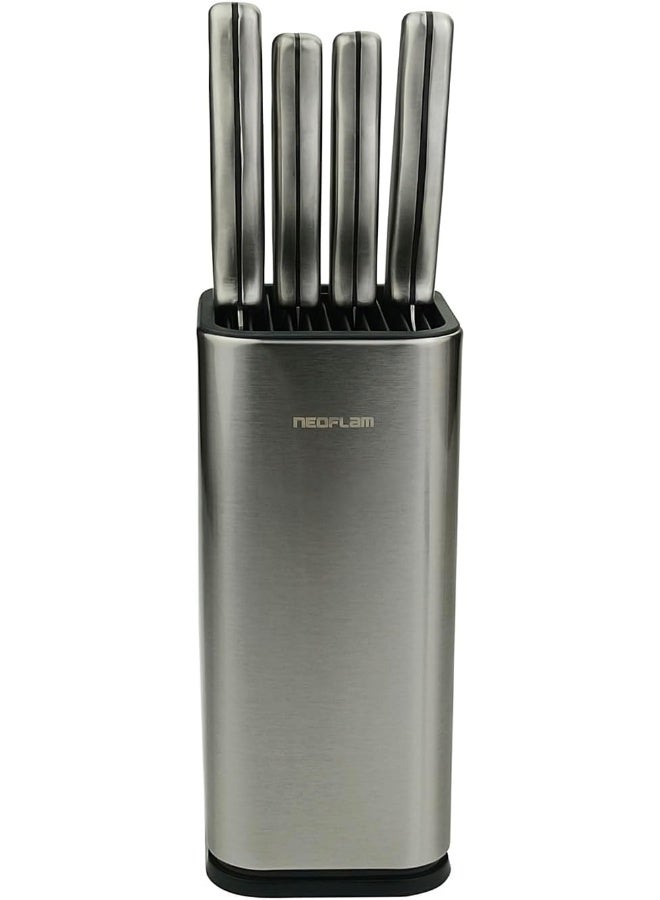 نيو فلام High Carbon Stainless Steel Knife Set 6-Pieces, Silver Silver - Image 1