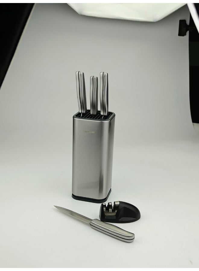 نيو فلام High Carbon Stainless Steel Knife Set 6-Pieces, Silver Silver - Image 2