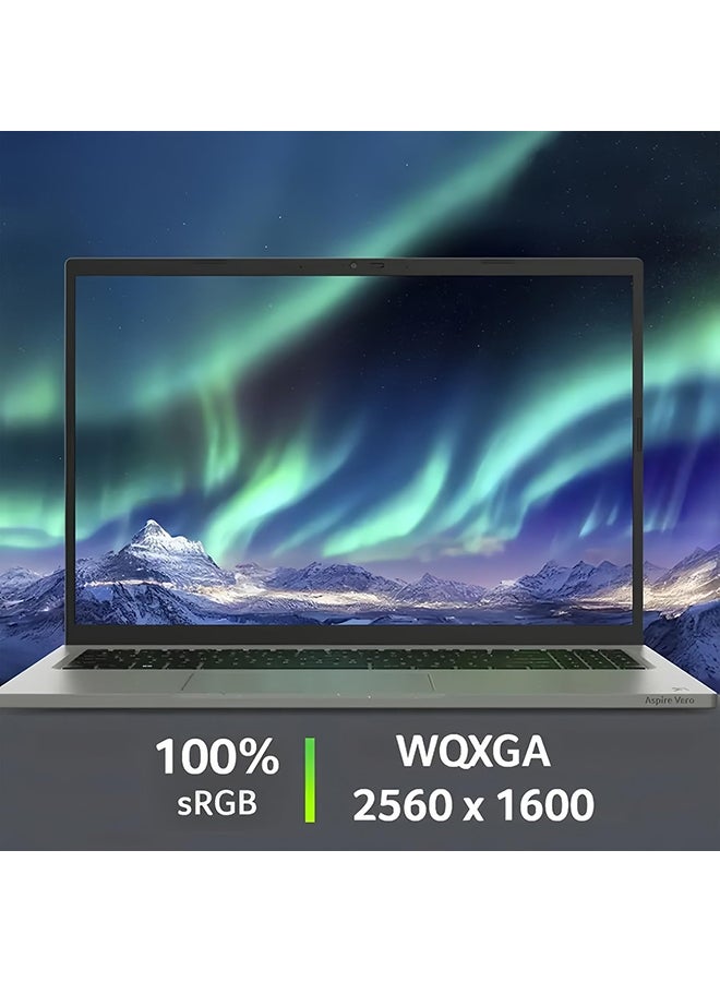 Acer AI Laptop With 16-Inch WQXGA Display, Core Ultra 7 155U Processor/16GB RAM/512GB SSD/Intel Arc Graphics/Windows 11 Home + Wireless Headset & 2019 Lifetime Office English/Arabic Gray  - Image 4