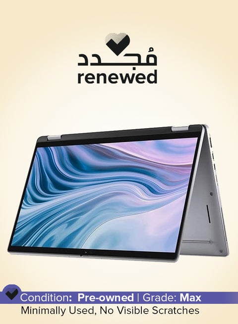 Renewed - Latitude 7410 2in1 Laptop With 14-Inch Full HD Display, Core i5-10310U Processor/Quad Core/10th Gen/16GB RAM/256GB SSD/Intel UHD Graphics/Windows 10 Pro English grey