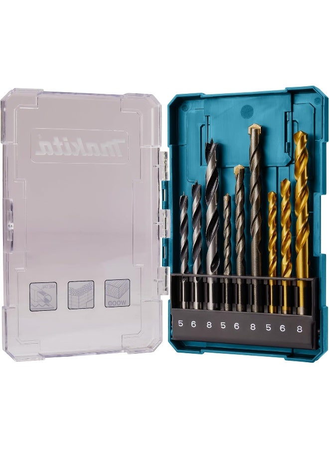 Makita D-71962 9 Piece Drill Bit Set Uncoated 9 Piece  - Image 3