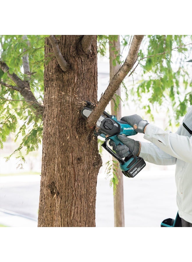 Makita DUC101Z 18V Lithium-Ion Cordless Pruning Saw 100mm(4"), Brushless Motor, without Battery and Charger Black/Petrol  - Image 4