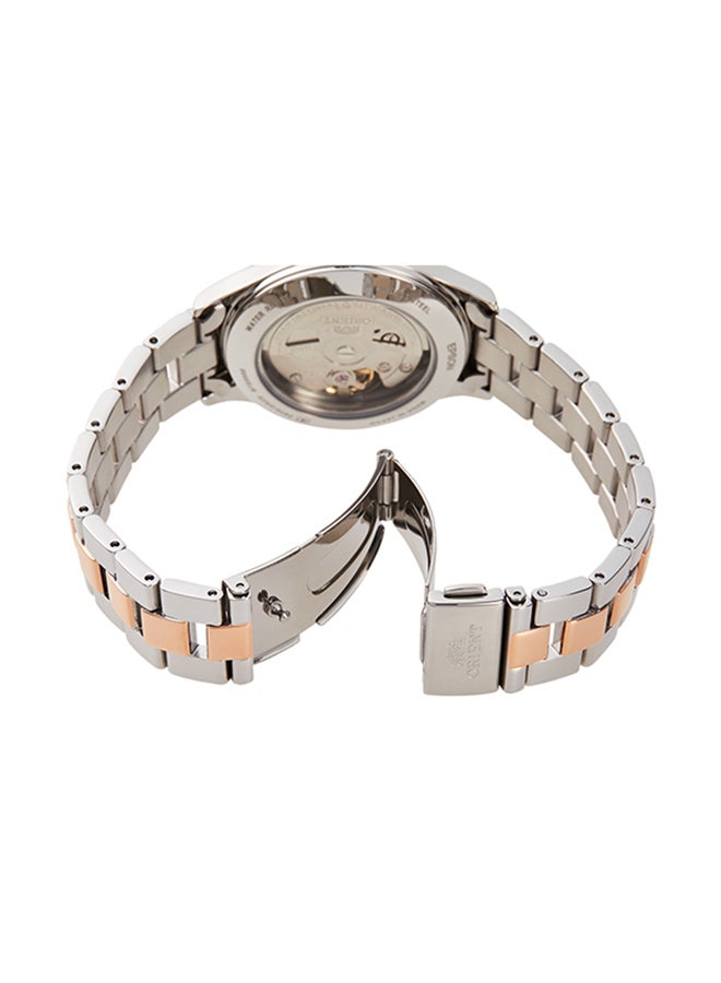 ORIENT Men's Mechanical Contemporary Men's Watch RA-AG0020S, Open Heart, White Dial, 35.6mm, Dual Tone Strap, 30M WR  - Image 4