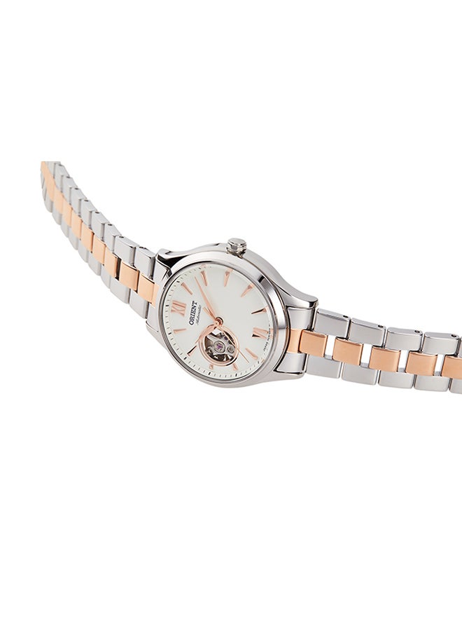 ORIENT Men's Mechanical Contemporary Men's Watch RA-AG0020S, Open Heart, White Dial, 35.6mm, Dual Tone Strap, 30M WR  - Image 2