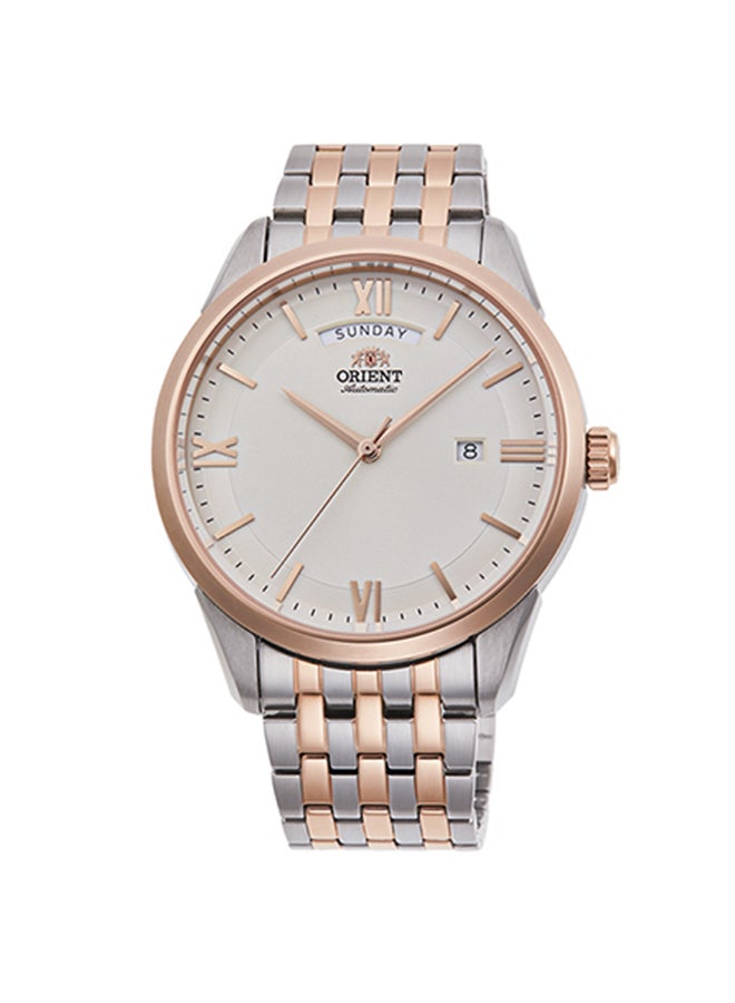 ORIENT Men's Mechanical Contemporary Men's Watch RA-AX0001S, White Dial, 40.8mm, Dual Tone Strap, 100M WR  - Image 1