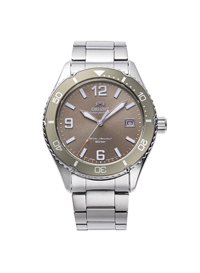 أورينت ساعة رياضية للرجال من كواتز RA-WJ0004Y، قرص بني كاكاو، 39.9 مم، مقاومة للماء حتى 200 متر - Image 1