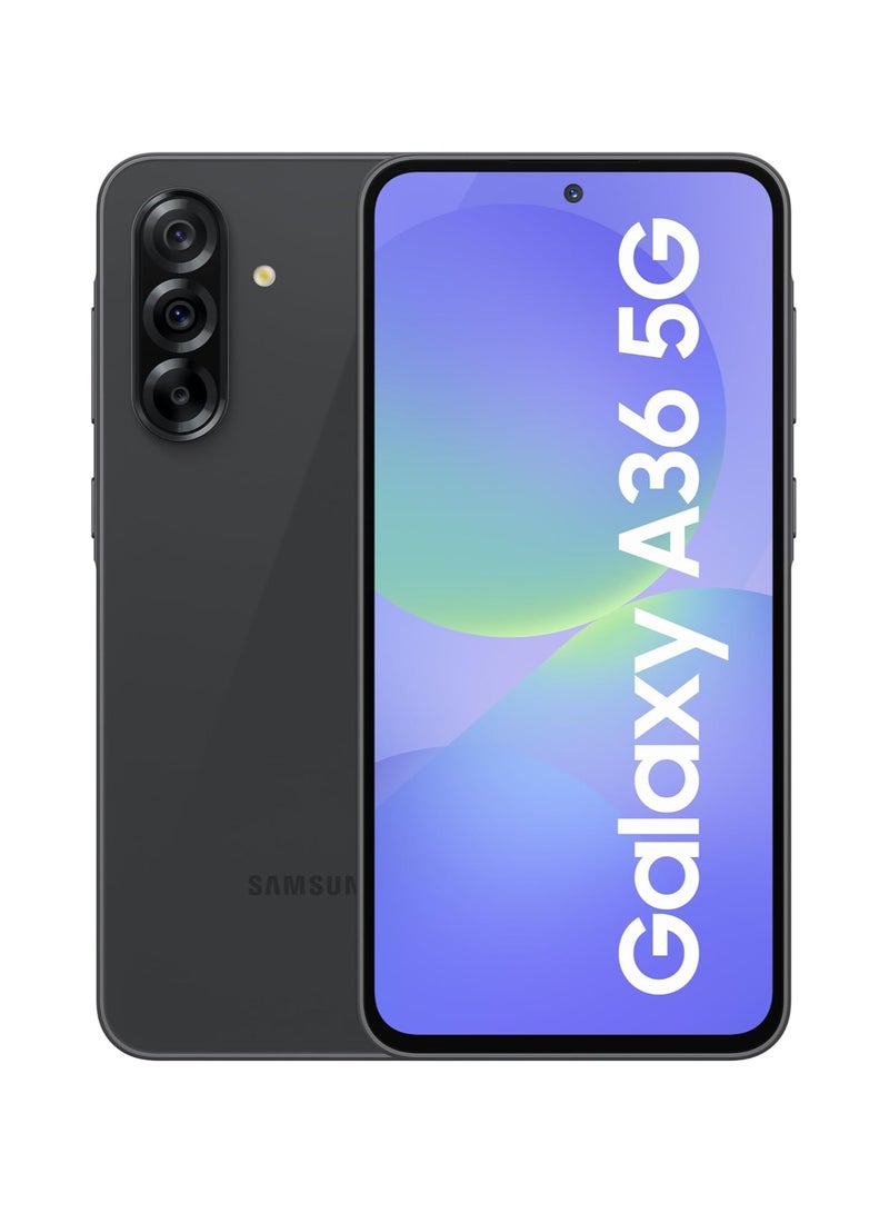 Samsung Galaxy A36 5g Awesome Black, 12gb, 256gb Ai Smartphone Circle Search My Filter Object Eraser 4nm Snapdragon Processor Flagship Grade Selfie Camerae - Image 1