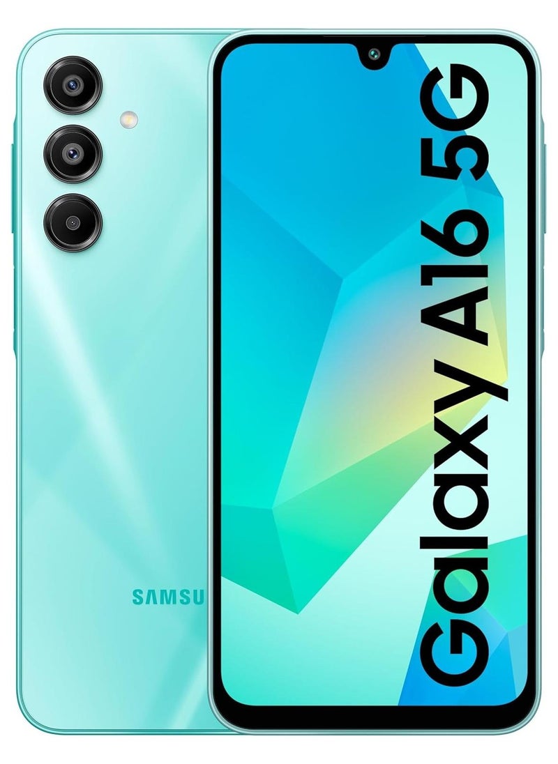 Samsung Galaxy A16 5g 6gb Ram 128gb Light Green 6.5" Super Amoled 50mp Triple Camera Android 14 Ip54 5000mah Factory Unlocked All Countries International Version - Image 1