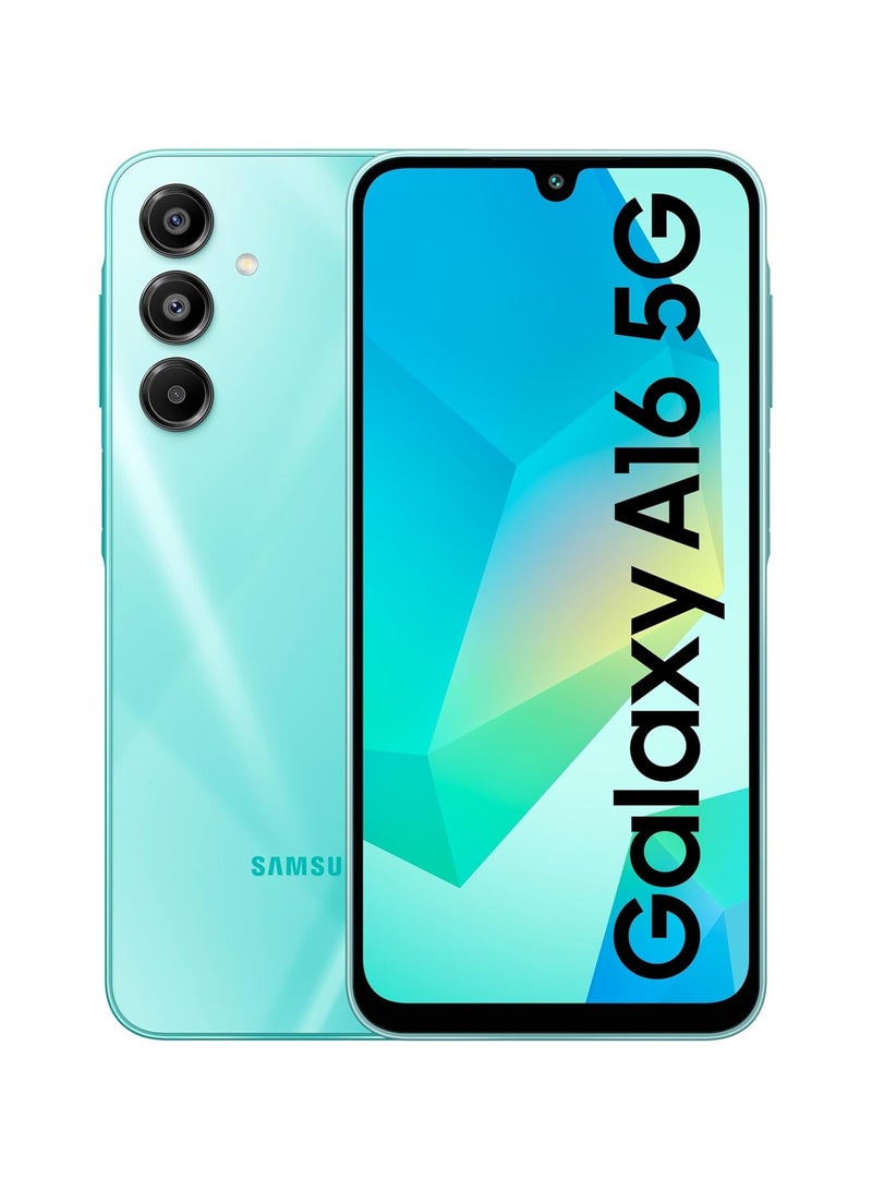 Samsung Galaxy A16 5G 6GB RAM 128GB Light Green 6.5-Inch Super Amoled 50MP Triple Camera Android 14 Ip54 Nfc 5000mah Factory Unlocked All Countries - India Version - Image 1