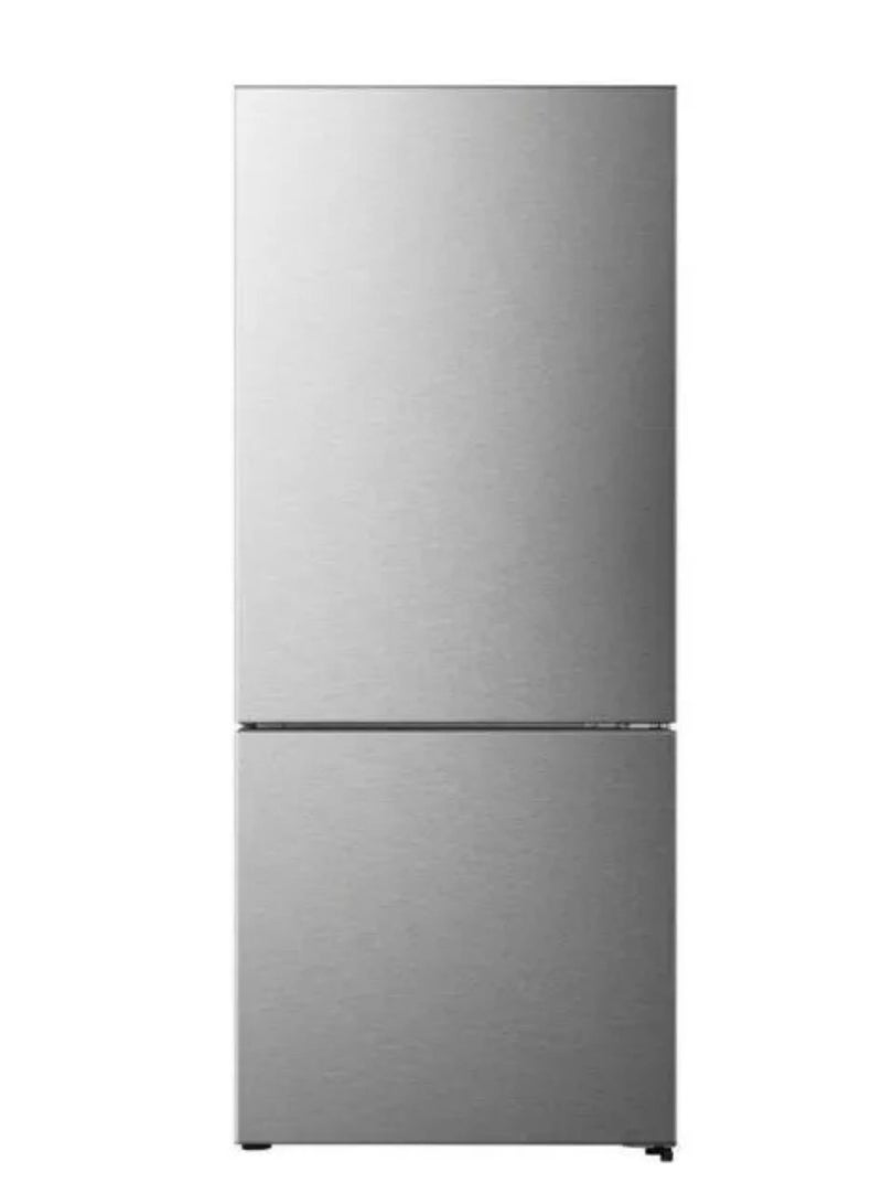 Hisense 397 Liters Frost Free Inverse Bottom Mount Freezer Refrigerator Defrost Tempered Glass Stainless Steel Model RB52W2ANRI | 1 Year Full 5 Years Compressor Warranty RB52W2ANRI Silver  - Image 1