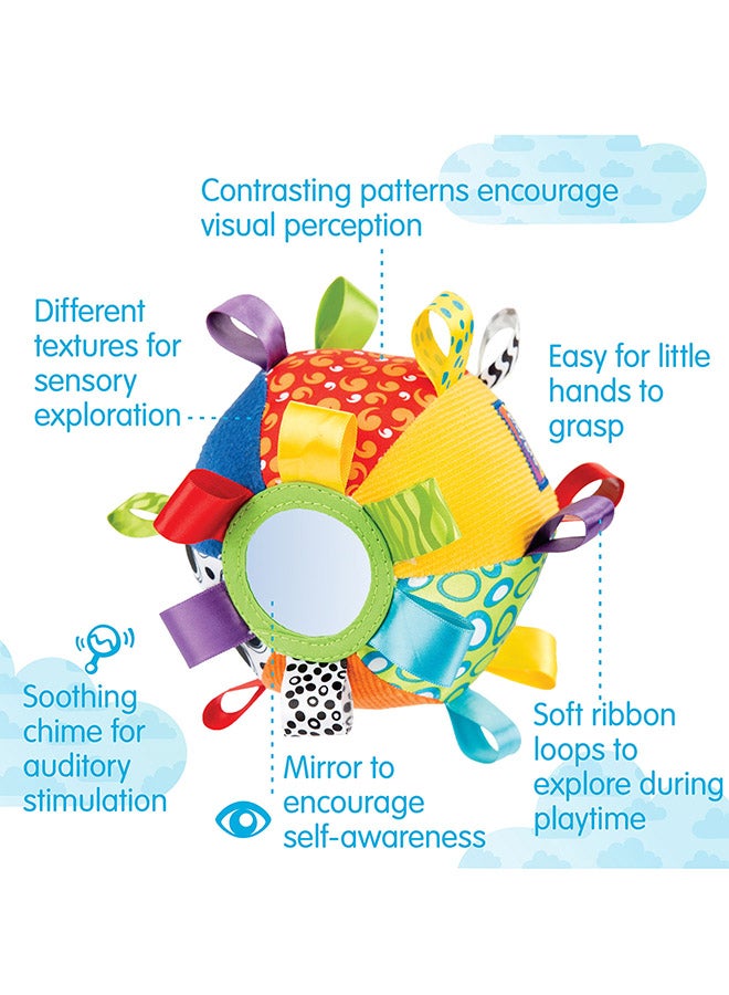 playgro - Mf Loopy Loop Chime Ball – Engaging Baby Toy For Development And Sensory Play, 0+ Months 30cm - Image 1