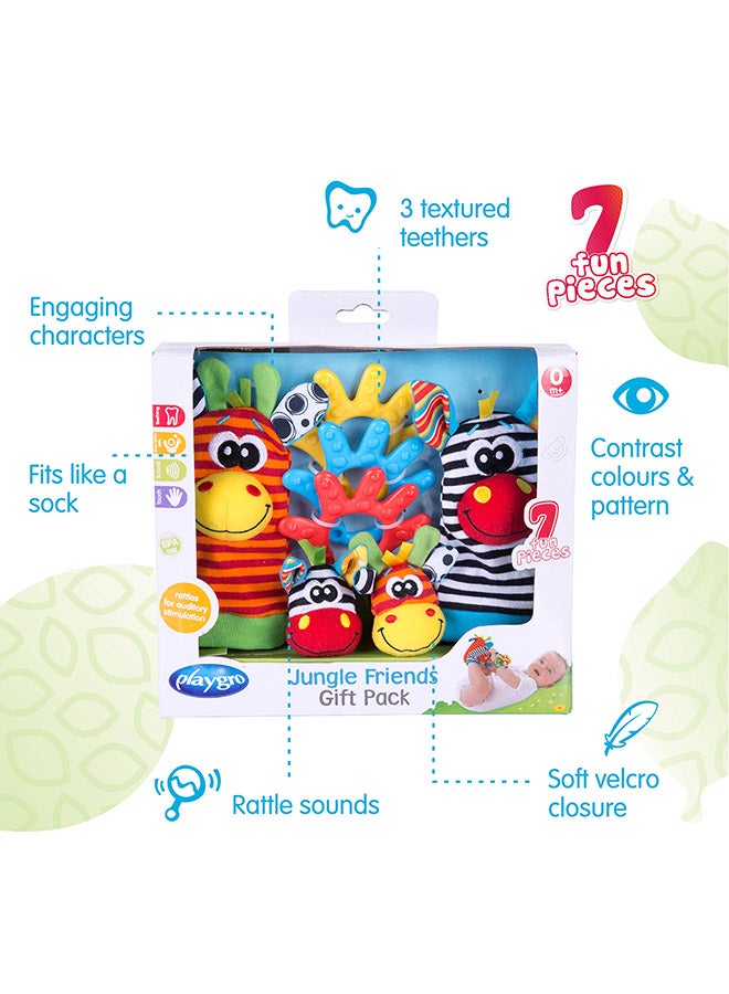 playgro Jungle Friends Gift Pack – Engaging Baby Toy For Development And Sensory Play, 0+ Months 22cm  - Image 4