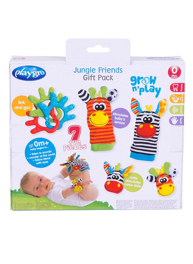 playgro Jungle Friends Gift Pack – Engaging Baby Toy For Development And Sensory Play, 0+ Months 22cm  - Image 3