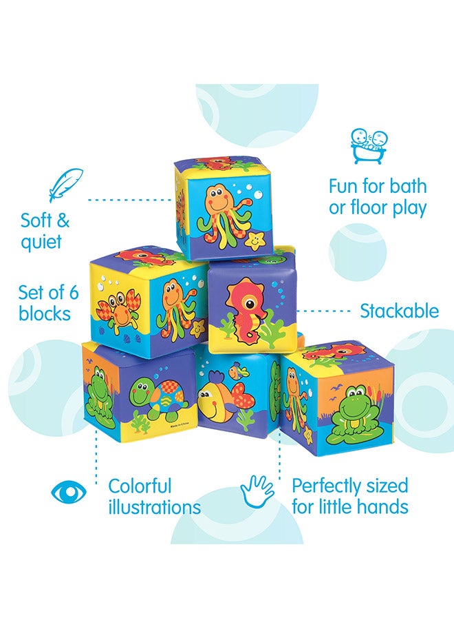 playgro My First Soft Blocks – Engaging Baby Toy For Development And Sensory Play, 0+ Months 13cm  - Image 2