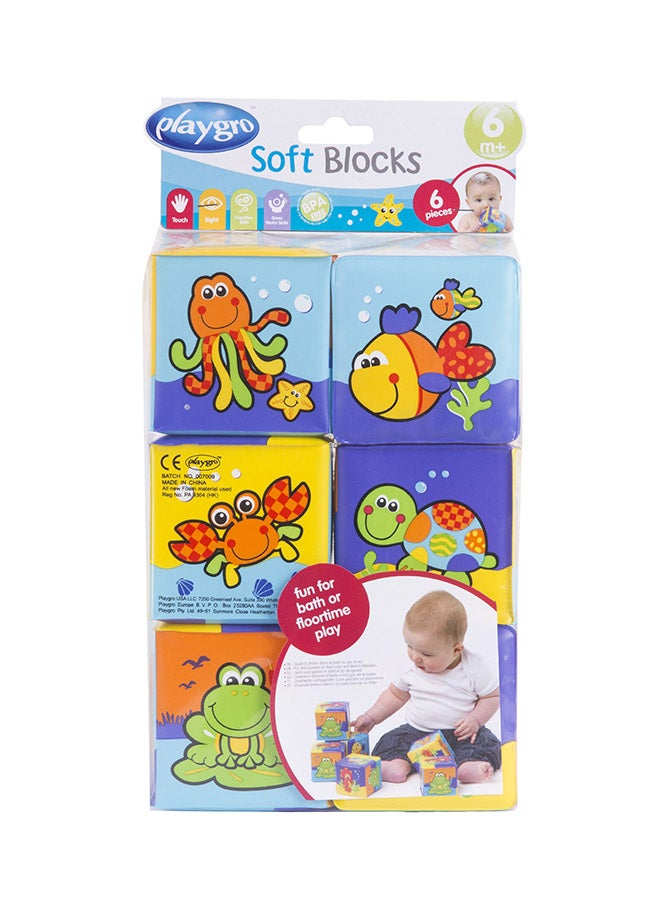playgro My First Soft Blocks – Engaging Baby Toy For Development And Sensory Play, 0+ Months 13cm  - Image 3
