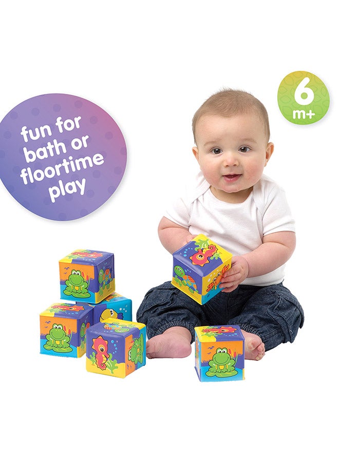 playgro My First Soft Blocks – Engaging Baby Toy For Development And Sensory Play, 0+ Months 13cm  - Image 4