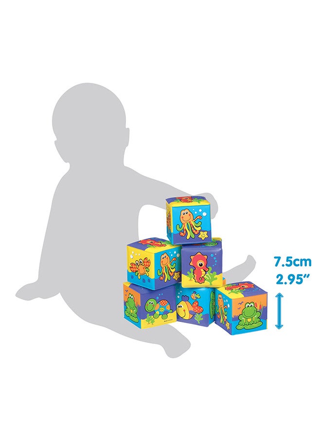 playgro - My First Soft Blocks – Engaging Baby Toy For Development And Sensory Play, 0+ Months 13cm - Image 1