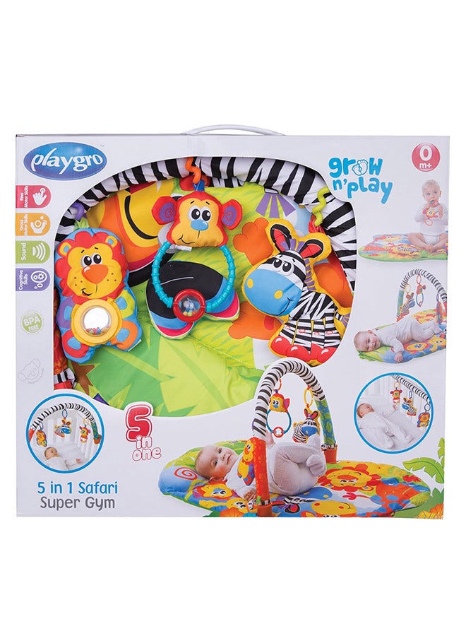 playgro 5 In 1 Safari Gym – Engaging Baby Toy For Development And Sensory Play, 0+ Months 48cm - Image 2