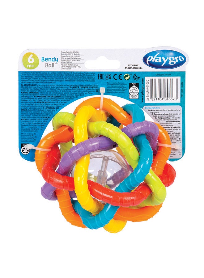 playgro Bendy Ball (N) – Engaging Baby Toy For Development And Sensory Play, 6+ Months 10cm  - Image 3