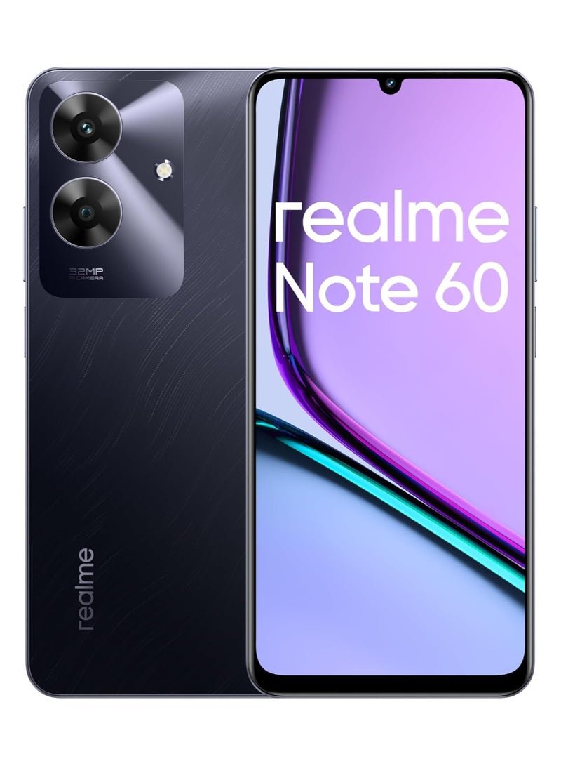 ريل مي Note 60 4g Dual Sim 4gb Ram 256gb Rom Marble Black International Version  - Image 1