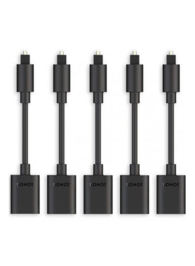 Sonos Optical Adapter 5-Pack OPADBWW1BLK Black