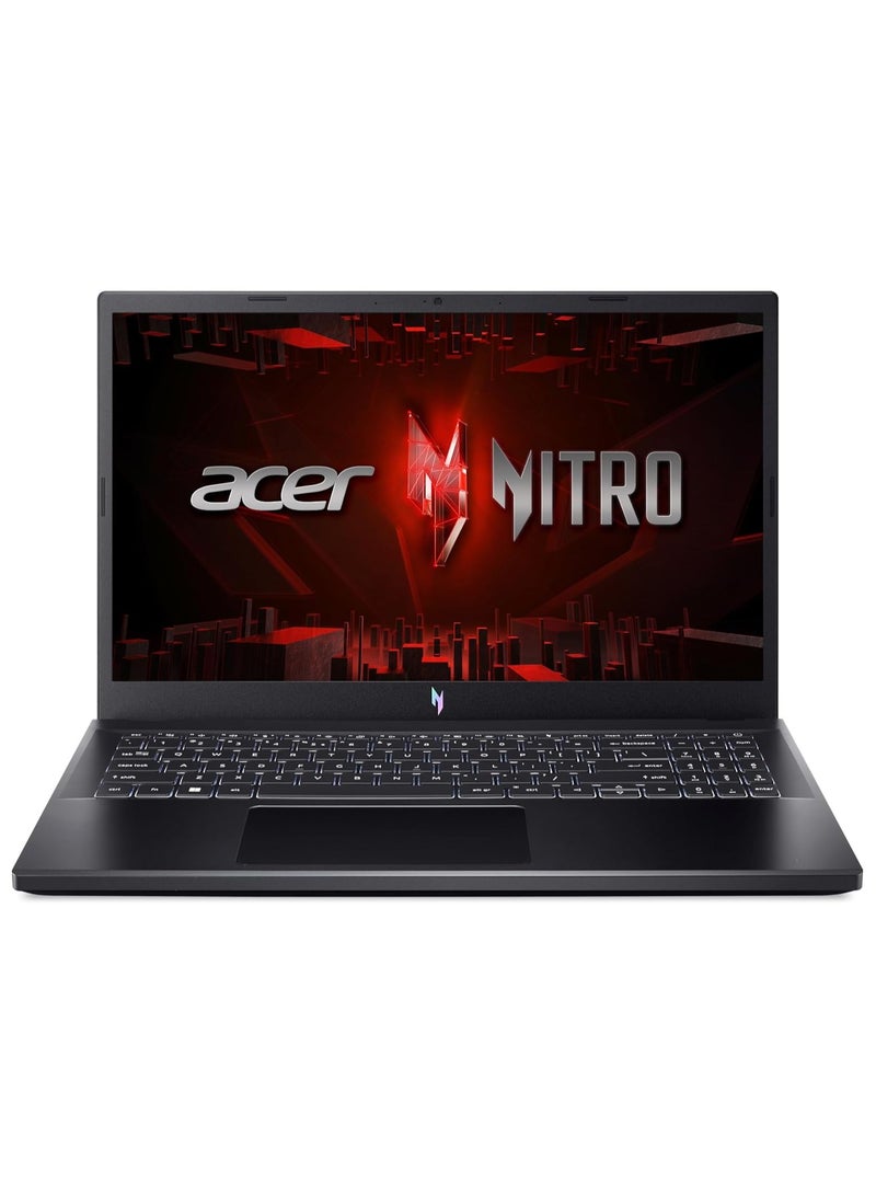 أيسر (Upgraded Version) Nitro V Anv15-51-73b Gaming Laptop With 15.6" FHD Ips Display 144hz Intel Core i7-13620h 16GB RAM 512GB SSD Nvidia RTX 4050 6GB Windows11 Home English Keyboard English Black English Black - Image 1