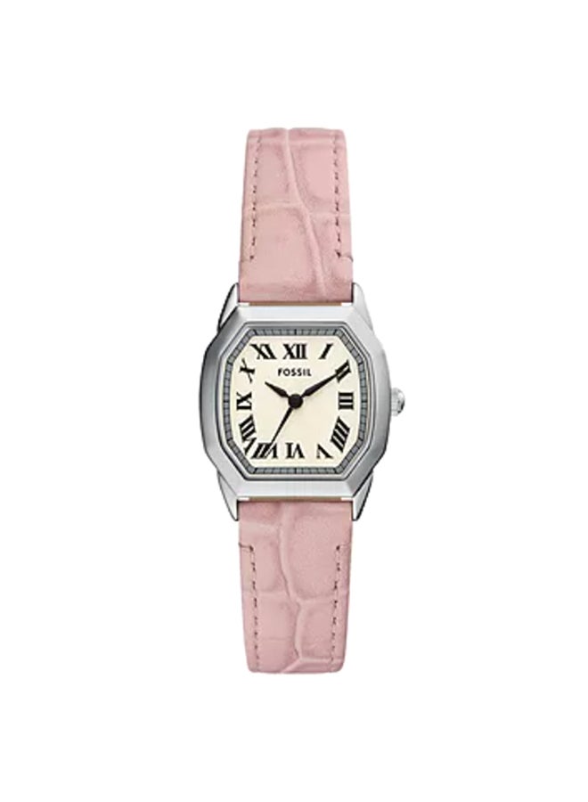 FOSSIL Women's Wo Harlow Three-Hand Light Pink Leather Watch ES5406 - 27mm  - Image 1