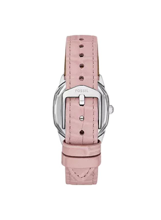 FOSSIL Women's Wo Harlow Three-Hand Light Pink Leather Watch ES5406 - 27mm  - Image 3