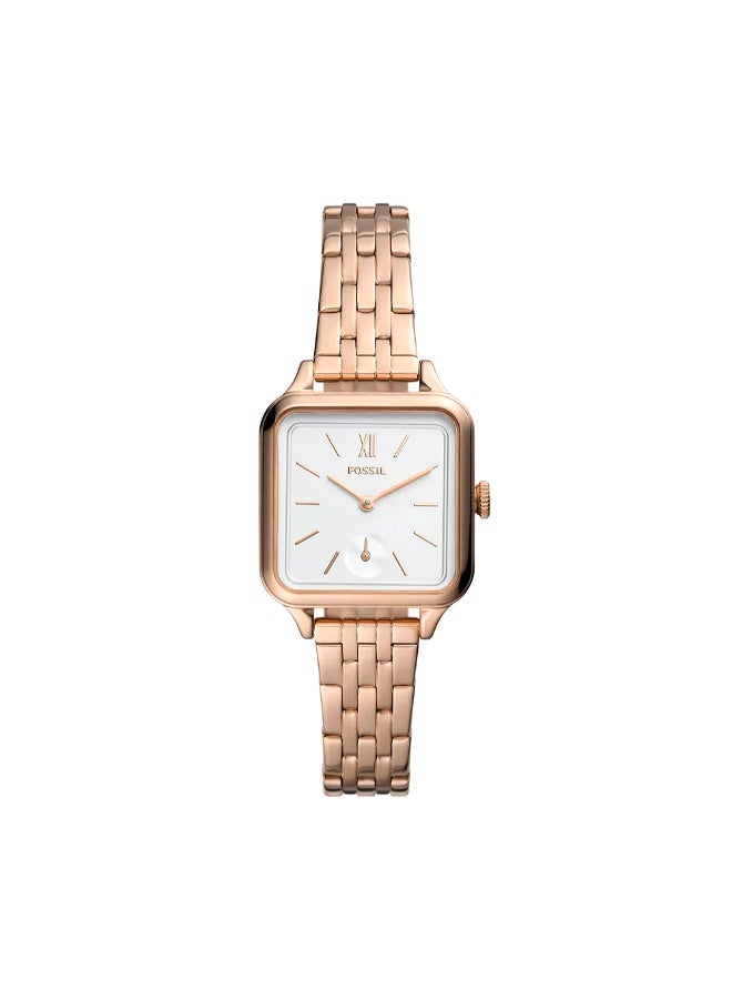 FOSSIL Women's Women Colleen Three-Hand Rose Gold-Tone Stainless Steel Watch BQ3831 - 28mm  - Image 1