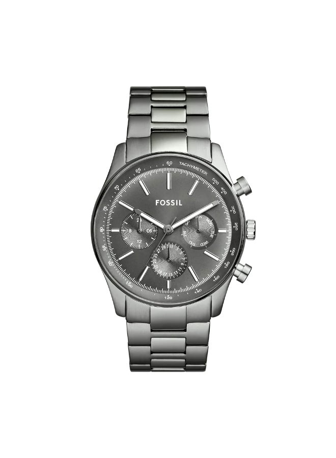 FOSSIL Men's Sullivan Multifunction Smoke Stainless Steel Watch BQ2854 - 44mm  - Image 1