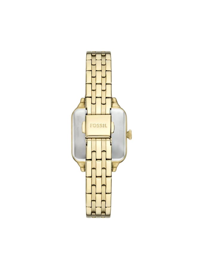 FOSSIL Women's Wo Colleen Three-Hand Gold-Tone Stainless Steel Watch BQ3979 - 28mm  - Image 3